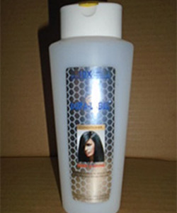 250ml HDPE Shampoo Bottle with Two Color Oval Flip Top Cap